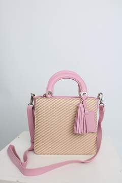 Bolsa Lolla Rosa com Palha - loja online