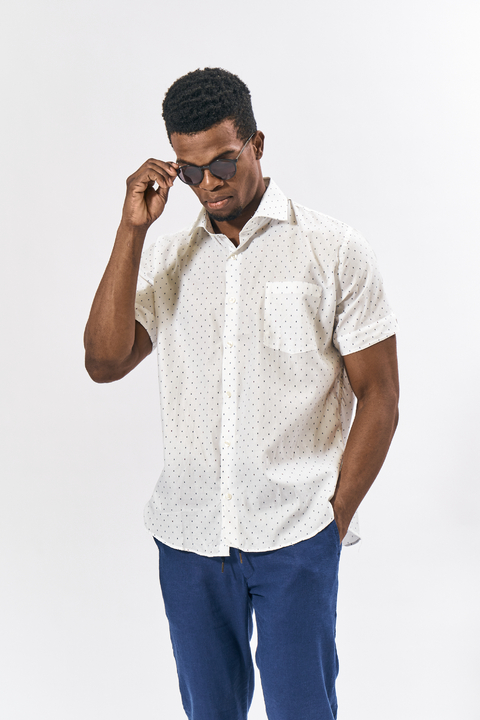 Camisa Mangas Cortas VALLE Blanco