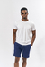 Bermuda Lino AZUL marino - comprar online