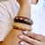 Bracelete em Madeira Com Aplicação de Bolinhas e Strass - comprar online