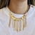 Colar Delicado de Franjas e Pingentes Medalhas Boho - comprar online