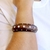 Bracelete em Madeira Com Aplicação de Bolinhas e Strass na internet
