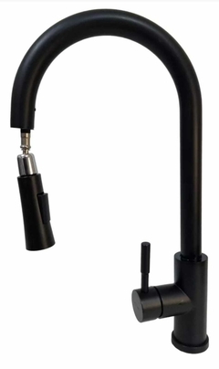 Griferia Monocomando Mesada Pico Extensible Mozart Daytona 7079 Acero Inoxidable en internet