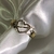 anillo corazon flecha 464