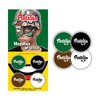 MAQUILLAJE ARTISTICO PINTAFAN SET X 4 unid 2 GRS SOLDADO VERDE - NEGRO - MARRON - BLANCO