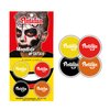 MAQUILLAJE ARTISTICO PINTAFAN SET X 4 unid 2 GRS HALLOWEEN BLANCO NEGRO ROJO VIOLETA