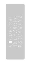 EQ STENCIL GRANDE 135 X 300 N° 35 ABECEDARIO COUNTRY - comprar online