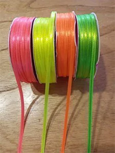 CINTA RASO No 0 X MTS. ROSA FLUO