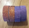 CINTA WASHI TAPE BRILLITO LILA 3 MTS