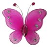 MARIPOSAS TUL Y PIEDRAS X 12 UNID 5 CM FUCSIA - comprar online