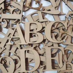LETRAS CORTE LASER 8 CM ELEGIR LETRAS O NUMEROS