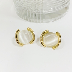 BRINCO LUNA BLANC EM SEMIJOIA