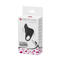 ANILLO VIBRADOR FREDERICA USB RECARGABLE 7 FUNCIONES - FETICHE