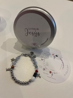 PULSERA ACERO VIDA DE JESUS