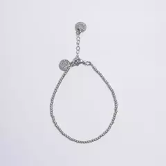 PULSERA ACERO ISABEL CON SAN BENITO - salve regina mercedes