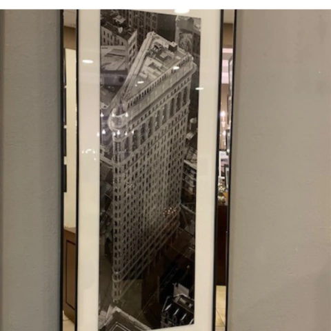 Cuadro línea HGE moldura espejada con vidrio 1.10 X 0.50