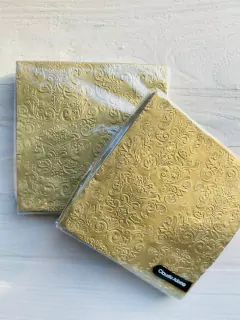 Servilleta de papel dorado