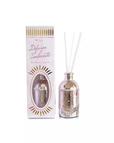 difusor rosa blanca y magnolia