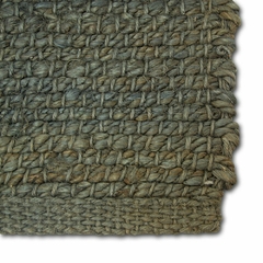 Alfombra de yute 120 x 180 cm gris - comprar online