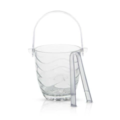 Hielera con ondas con pinza y asa de acrílico - comprar online