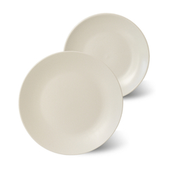 Platos playos color crudo x2 - tienda online
