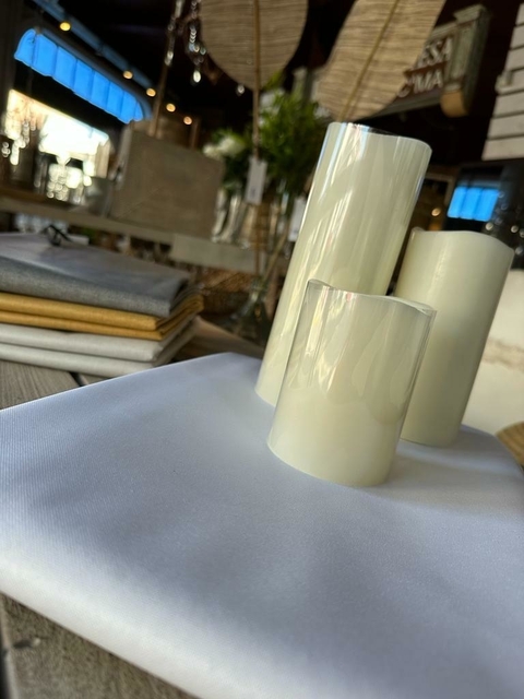 Mantel teflonado antimanchas blanco 160x240