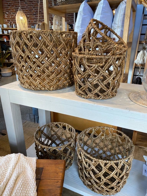 canasto trama rombos gr