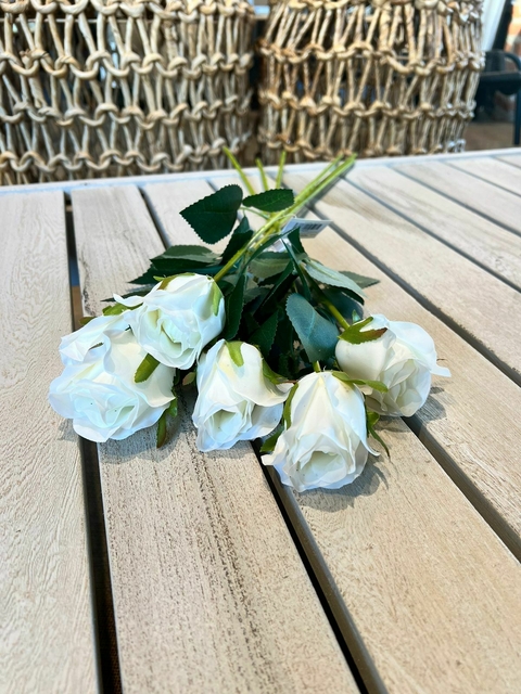Rosa blanca 65 cm - comprar online