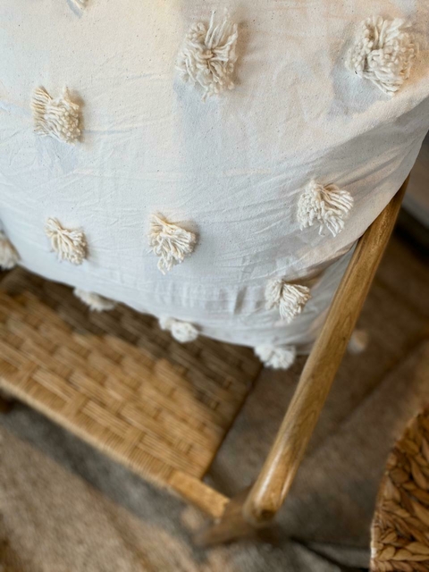 almohadon con ruffo 60x60