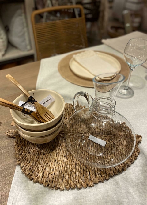 Set de cuchara y tenedor de madera