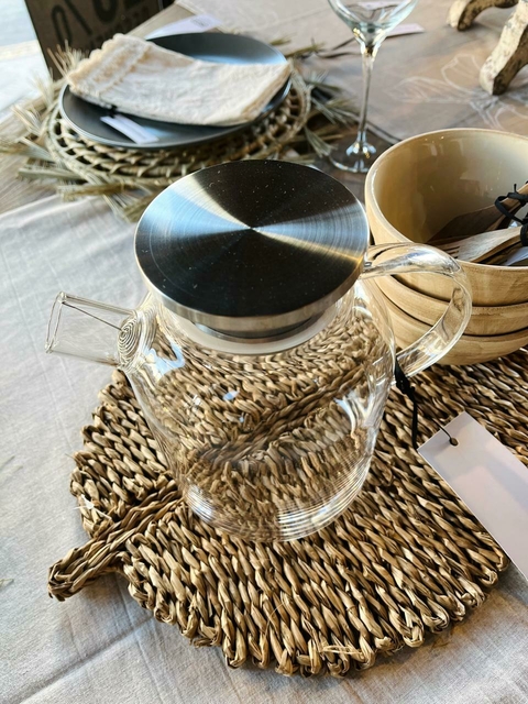 jarra de vidrio con infusor 1.8lt