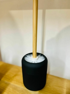 Set acrílico negro y bambú rayas - comprar online