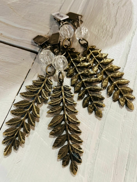 Pesa de mantel ramita bronce setx4