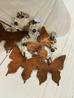 pesa mantel mariposa cobre x4 - comprar online