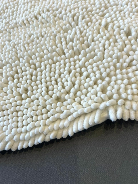 alfombra shaggy blanca 40x60