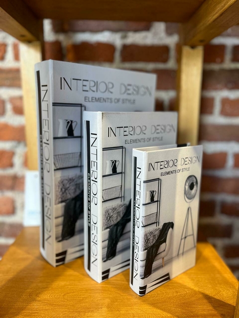 Caja/Libro decorativo INTERIOR DESIGN Chico