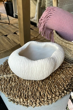 Jarron Terracota Blanco 25x18x14cm - comprar online