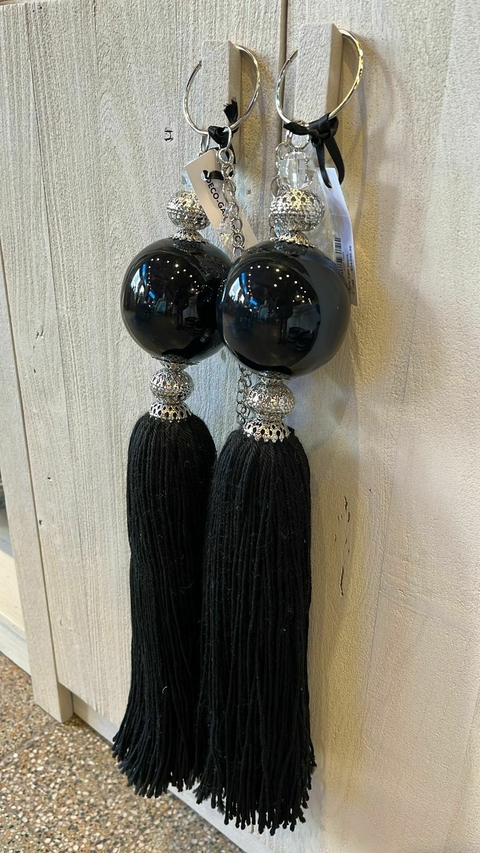 Borla "LUPE" negra - comprar online