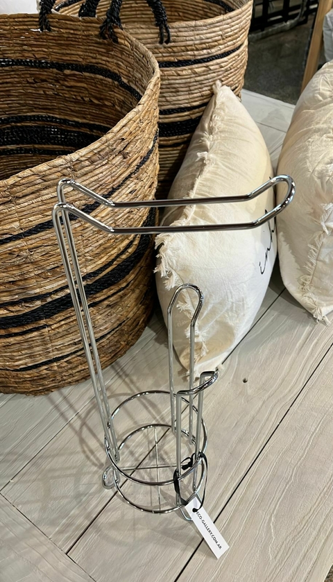 Portarrollo papel higienico de metal - comprar online