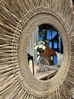 Espejo circular seagrass 120 cm - tienda online