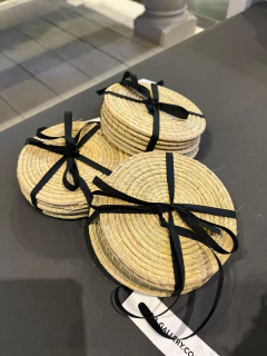 posavasos de fibra natural x6 - comprar online