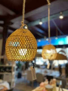 Lampara rattan 20x30cm - comprar online