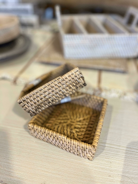 Bandeja servilletero ratan - comprar online