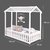 Cama Infantil Montessoriana com Grade Bruna Branco + Colchão - comprar online