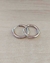 AROS CON STRAS Y BISAGRA 2CM