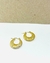 AROS LILIAN ACERO DORADO