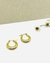 AROS ACERO DORADO NAOMI