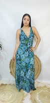VESTIDO FABIANA DE GASA CON LENTEJUELAS Y PIEDRAS