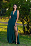 VESTIDO CECILIA DE GASA CON ESCOTE EN V