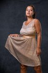VESTIDO STAR DE LENTEJUELAS Y LAZO